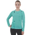 Teal Brick Texture Women s Pique Long Sleeve Tee View1