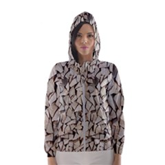 Texture Pattern Design Women s Hooded Windbreaker by artworkshop