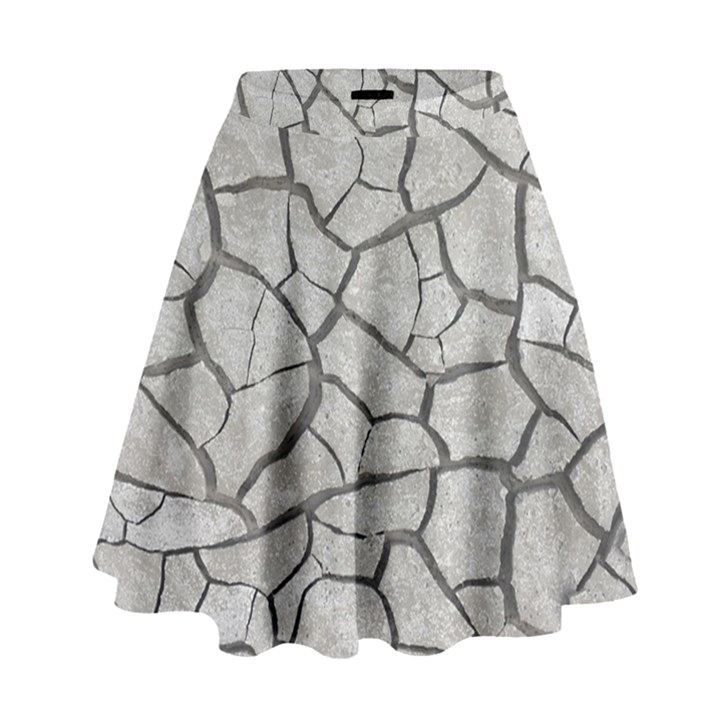 Texture Pattern Tile High Waist Skirt