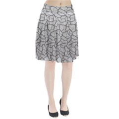 Texture Pattern Tile Pleated Skirt