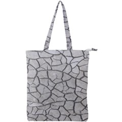 Texture Pattern Tile Double Zip Up Tote Bag