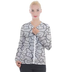 Texture Pattern Tile Casual Zip Up Jacket by artworkshop