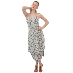 Texture Pattern Tile Layered Bottom Dress