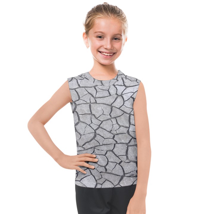 Texture Pattern Tile Kids  Mesh Tank Top