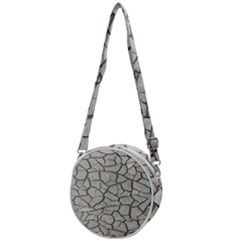 Texture Pattern Tile Crossbody Circle Bag