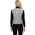 Texture Pattern Tile Women s Short Button Up Puffer Vest View2