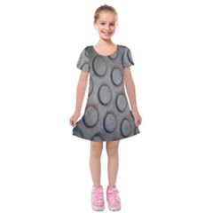 Texture Pattern Wallpaper Kids  Short Sleeve Velvet Dress by artworkshop