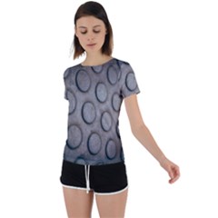 Texture Pattern Wallpaper Back Circle Cutout Sports Tee by artworkshop