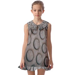 Texture Pattern Wallpaper Kids  Pilgrim Collar Ruffle Hem Dress by artworkshop