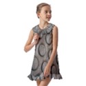 Texture Pattern Wallpaper Kids  Pilgrim Collar Ruffle Hem Dress View2