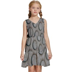 Texture Pattern Wallpaper Kids  Sleeveless Tiered Mini Dress by artworkshop