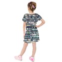 Texture Pattern Kids  Short Sleeve Velvet Dress View2