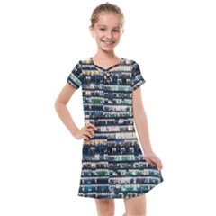 Texture Pattern Kids  Cross Web Dress by artworkshop