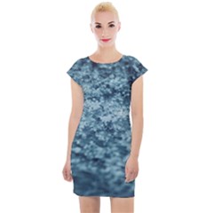 Texture Reef Pattern Cap Sleeve Bodycon Dress by artworkshop