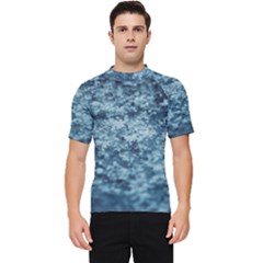 Texture Reef Pattern Men s Short Sleeve Rash Guard by artworkshop