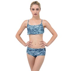 Texture Reef Pattern Layered Top Bikini Set by artworkshop