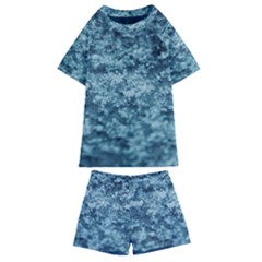 Texture Reef Pattern Kids  Swim Tee And Shorts Set by artworkshop