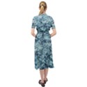 Texture Reef Pattern Keyhole Neckline Chiffon Dress View2