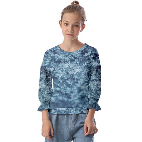 Texture Reef Pattern Kids  Cuff Sleeve Top by artworkshop