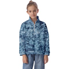 Texture Reef Pattern Kids  Half Zip Hoodie by artworkshop