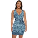 Texture Reef Pattern Draped Bodycon Dress View1