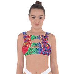 Thread Texture Pattern Bandaged Up Bikini Top by artworkshop