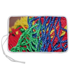 Thread Texture Pattern Pen Storage Case (m) by artworkshop