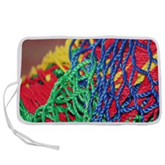 Thread Texture Pattern Pen Storage Case (l) by artworkshop