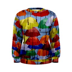 Umbrellas Colourful Women s Sweatshirt by artworkshop