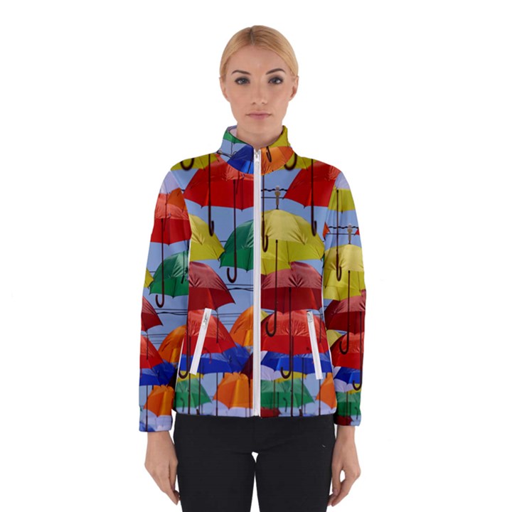 Umbrellas Colourful Women s Bomber Jacket