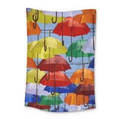 Umbrellas Colourful Small Tapestry by artworkshop