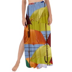 Umbrellas Colourful Maxi Chiffon Tie-up Sarong by artworkshop