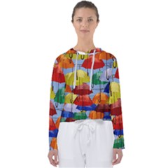 Umbrellas Colourful Women s Slouchy Sweat by artworkshop