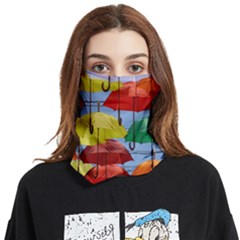 Umbrellas Colourful Face Covering Bandana (two Sides) by artworkshop