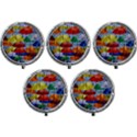 Umbrellas Colourful Mini Round Pill Box (Pack of 5) View1