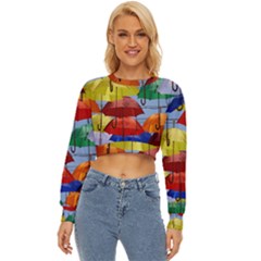 Umbrellas Colourful Lightweight Long Sleeve Sweatshirt by artworkshop