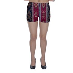 Uzbek Pattern In Temple Skinny Shorts by artworkshop