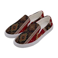 Uzbek Pattern In Temple Women s Canvas Slip Ons by artworkshop