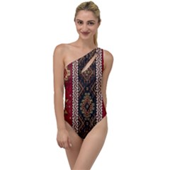 Uzbek Pattern In Temple To One Side Swimsuit by artworkshop