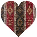 Uzbek Pattern In Temple Wooden Puzzle Heart View1