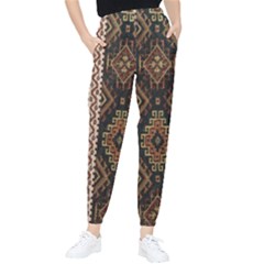 Uzbek Pattern In Temple Tapered Pants by artworkshop