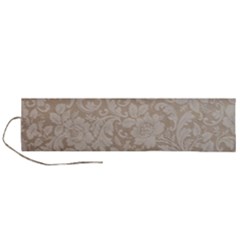 Vintage Wallpaper With Flowers Roll Up Canvas Pencil Holder (l) by artworkshop