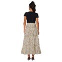 Vintage Wallpaper With Flowers Tiered Ruffle Maxi Skirt View4