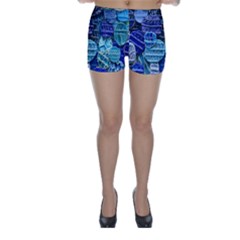 Wallpaper Design Pattern Skinny Shorts by artworkshop