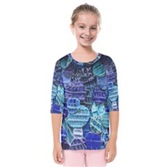 Wallpaper Design Pattern Kids  Quarter Sleeve Raglan Tee