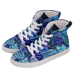 Wallpaper Design Pattern Men s Hi-top Skate Sneakers by artworkshop