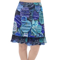 Wallpaper Design Pattern Fishtail Chiffon Skirt by artworkshop