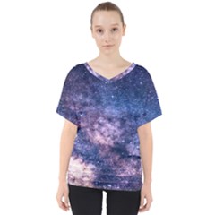 Watercolor Design Wallpaper V-neck Dolman Drape Top by artworkshop