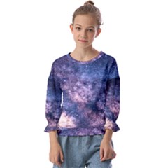 Watercolor Design Wallpaper Kids  Cuff Sleeve Top