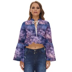 Watercolor Design Wallpaper Boho Long Bell Sleeve Top by artworkshop